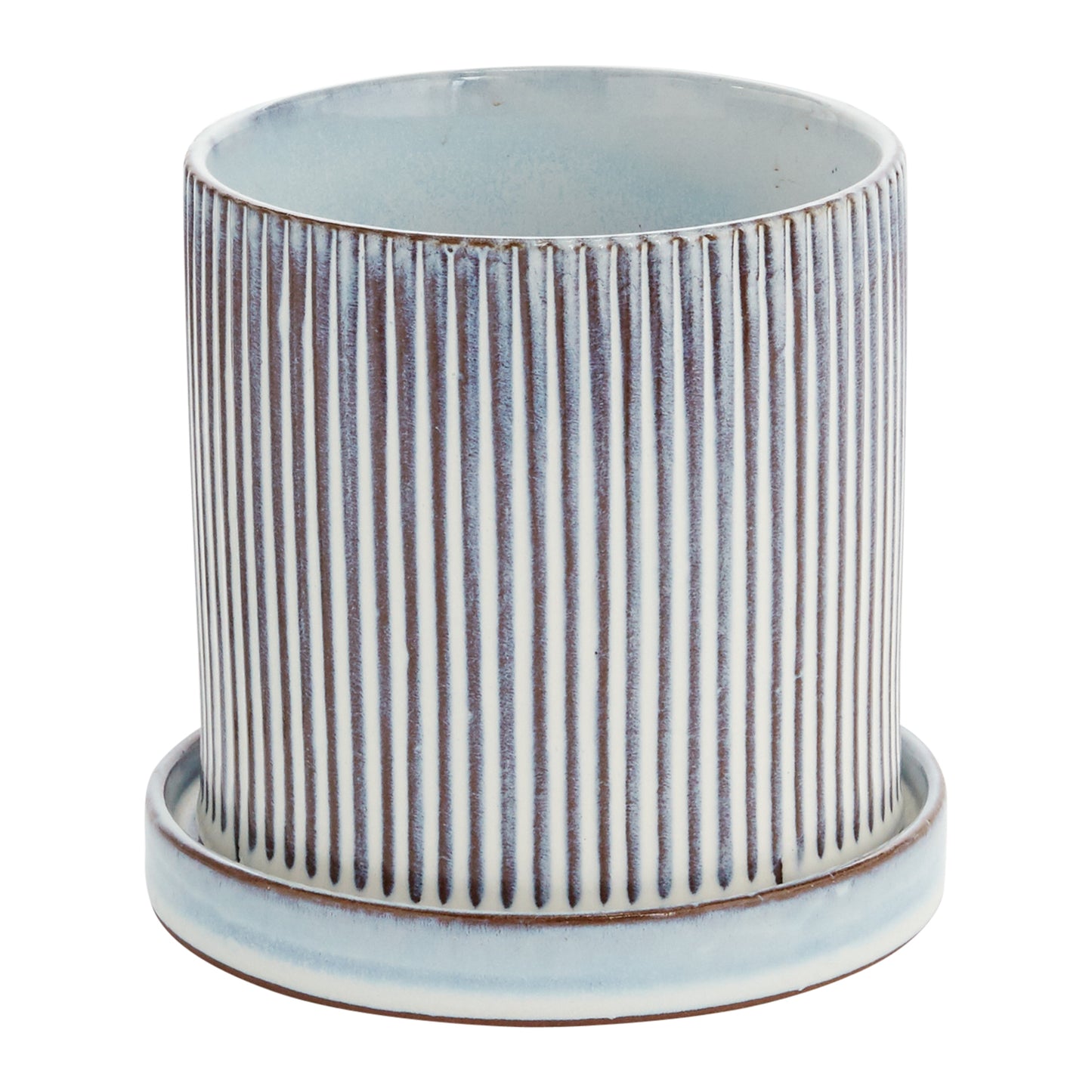 Curio Pot with Saucer 5.75"x 5.5"