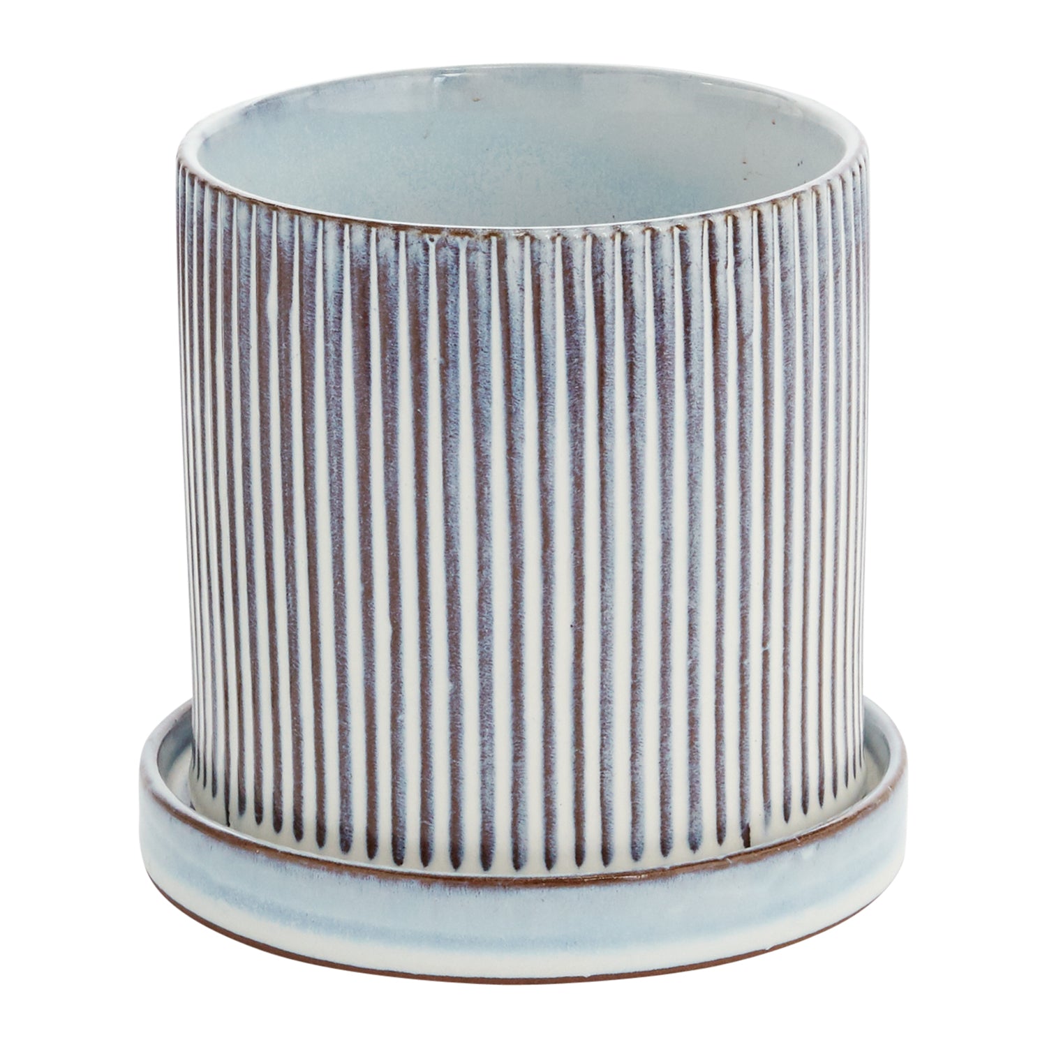 Curio Pot with Saucer 5.75"x 5.5"