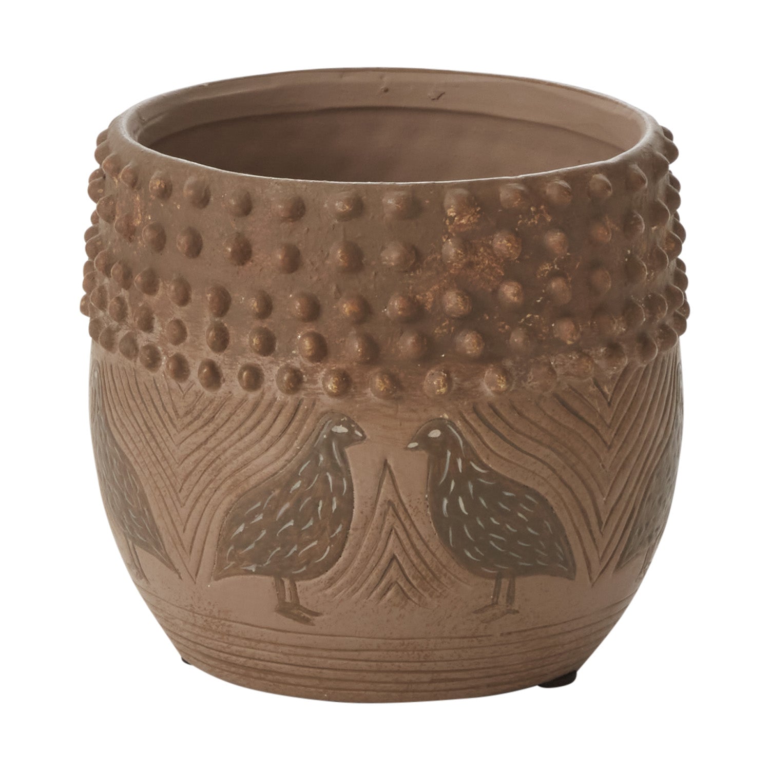 Mountain Quail Pot 5.75"x 5.25"