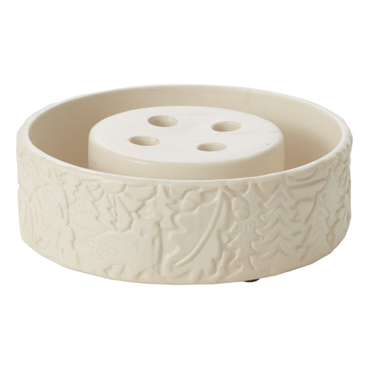 Gingersnap Advent Bowl 10.25" x3.25"