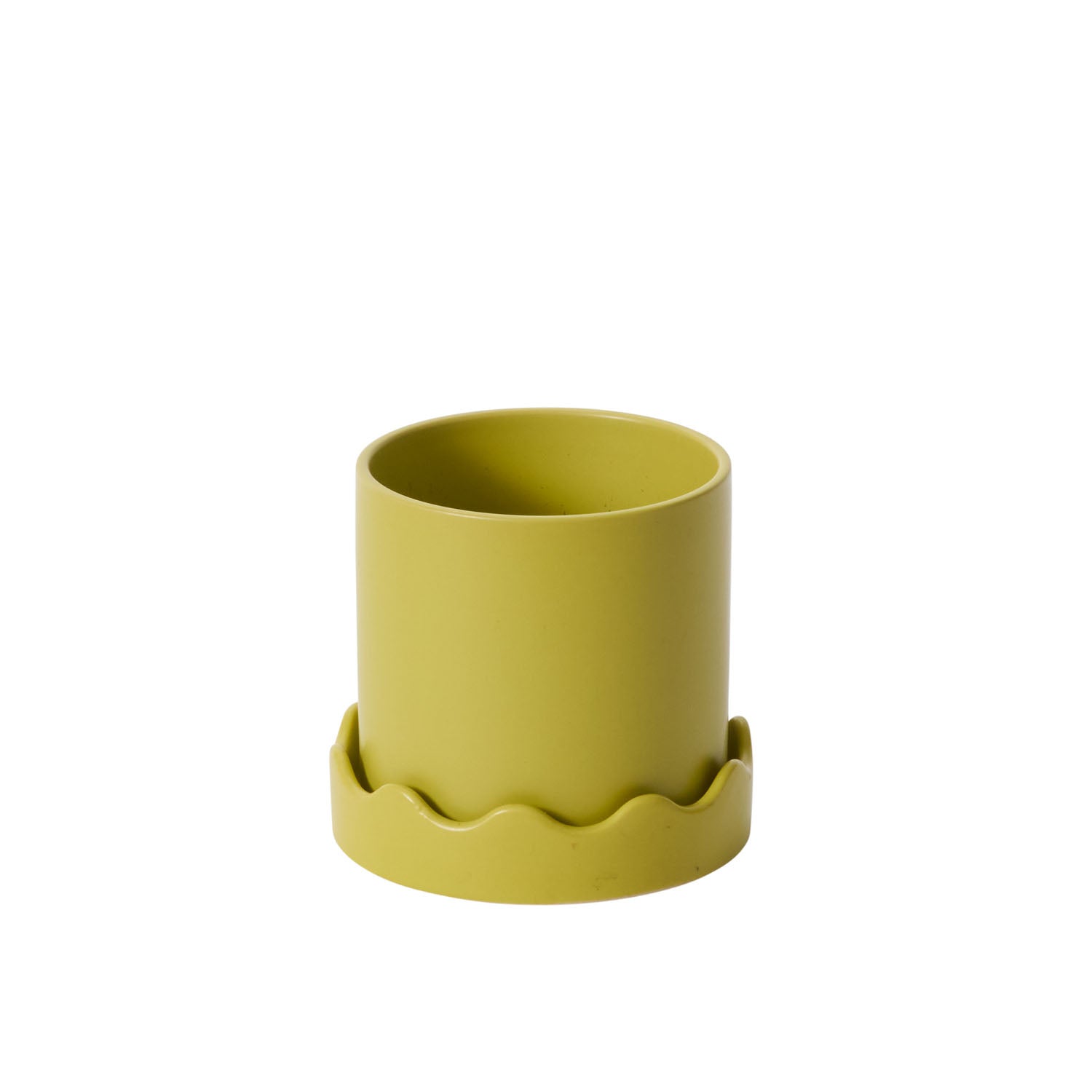 Pissaro Pot with Saucer 6"x 5.75"