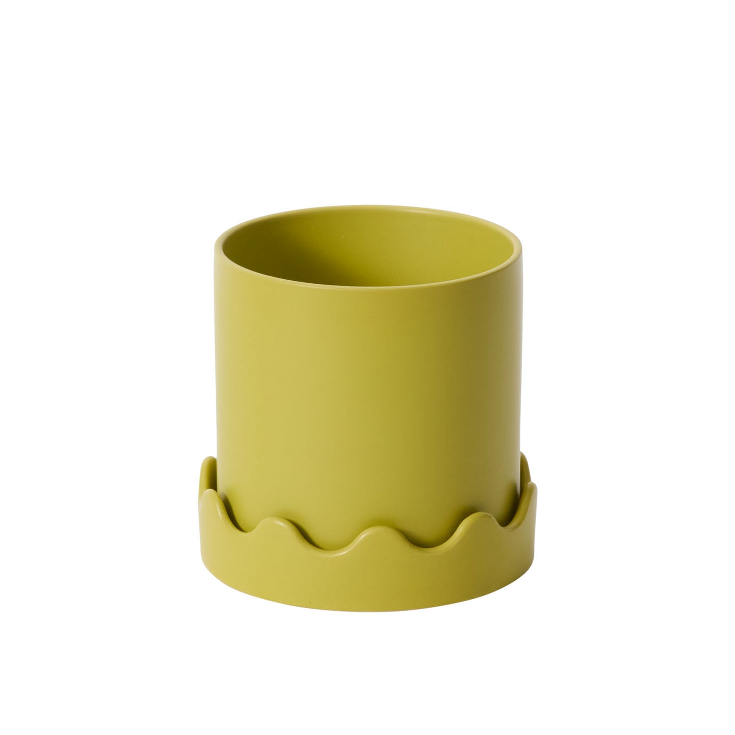 Pissaro Pot with Saucer 7.5"x 7.25"