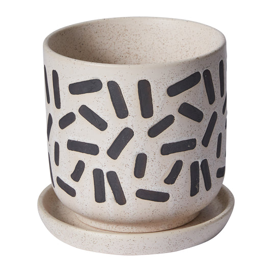 Sundae Pot with Saucer 5.75"x 5.5"