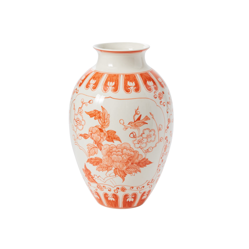 Elodie Vase Coral 9.25"x 14"