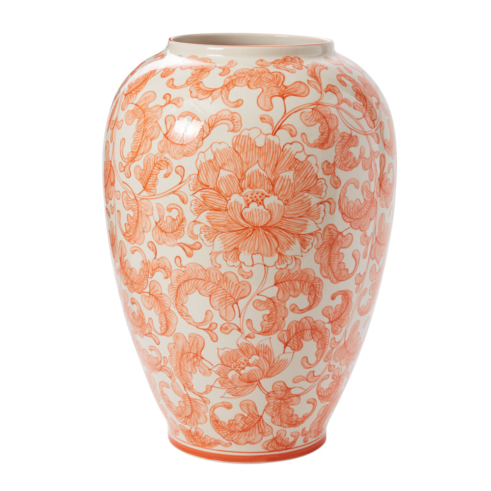 Elodie Vase Coral 13.25"x 18.5"