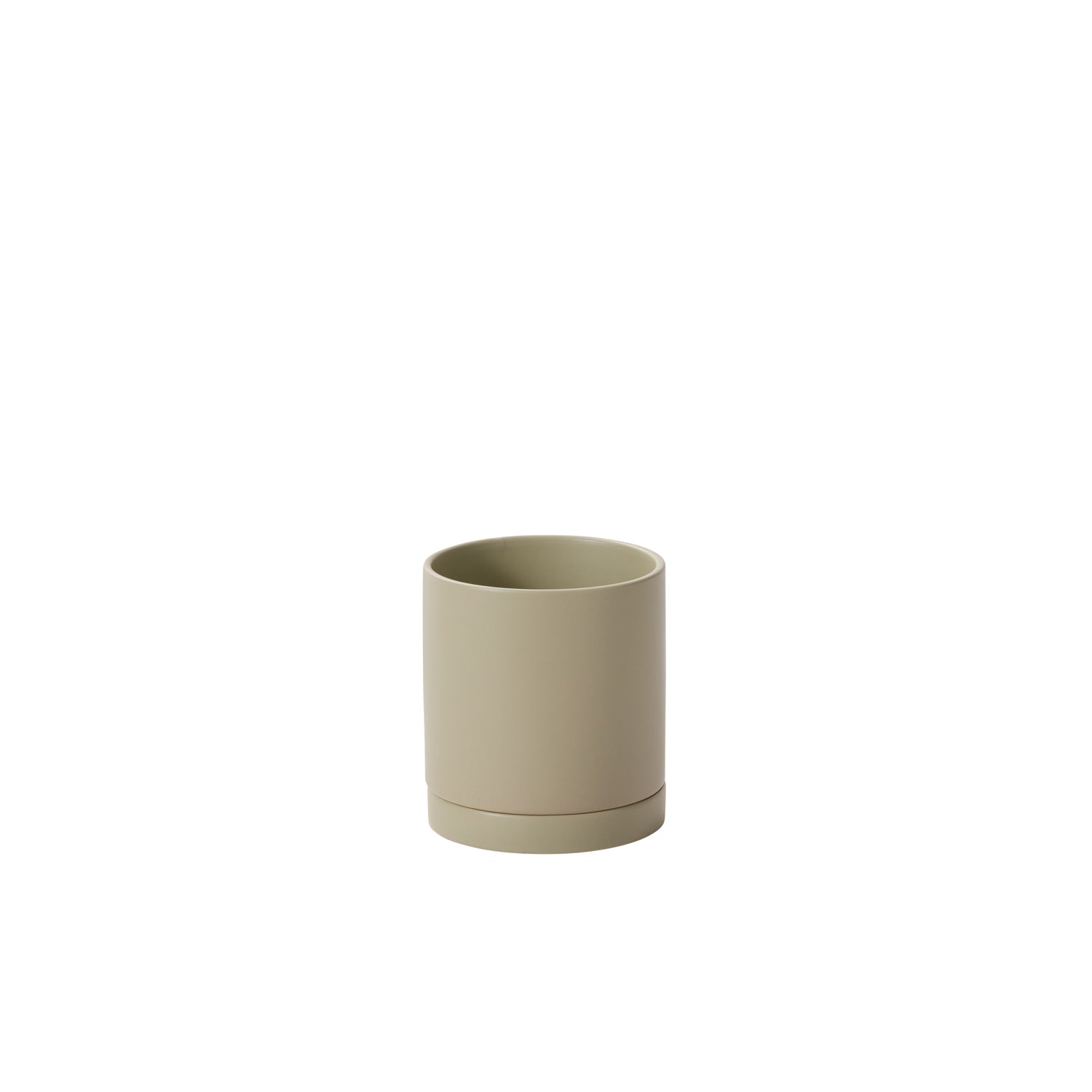 Romey Neutral Pot with Saucer 5"x 5.75"