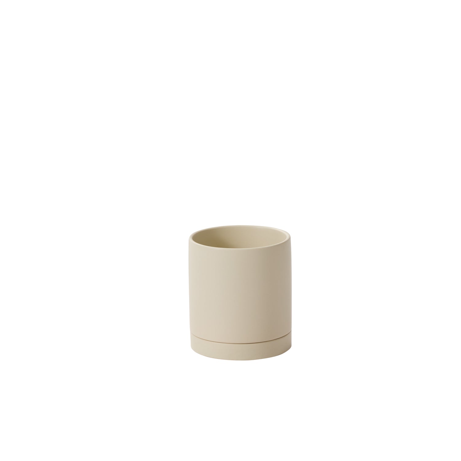 Romey Neutral Pot with Saucer 5"x 5.75"