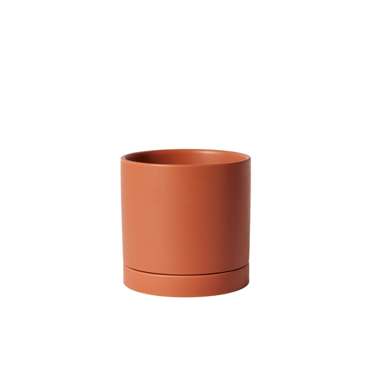 Romey Pot with Saucer 7"x 7"