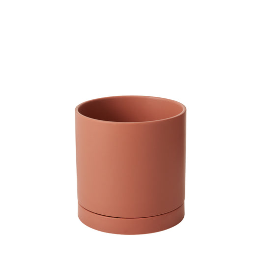 Romey Pot with Saucer 8"x 8"