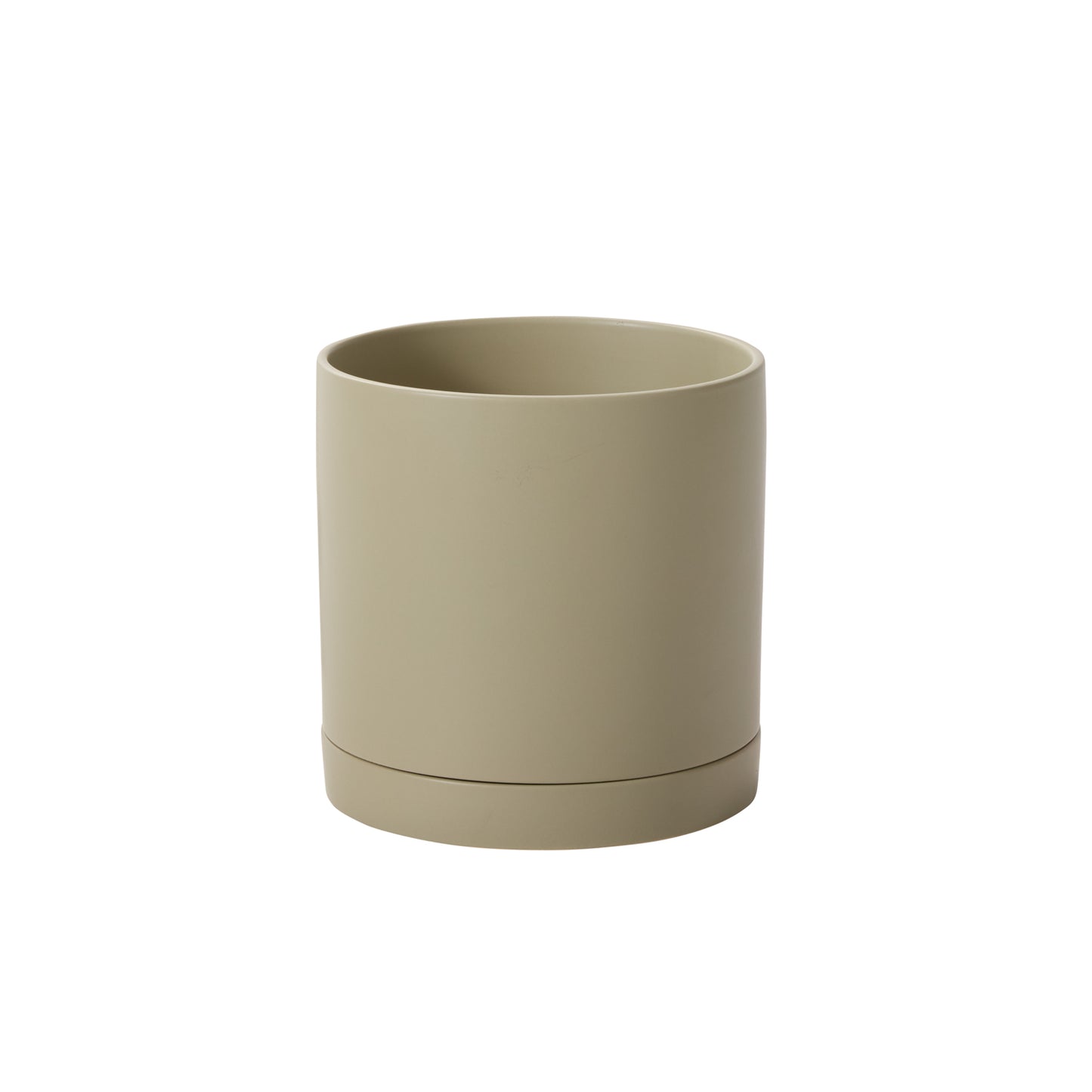 Romey Neutral Pot with Saucer 10"x 10"