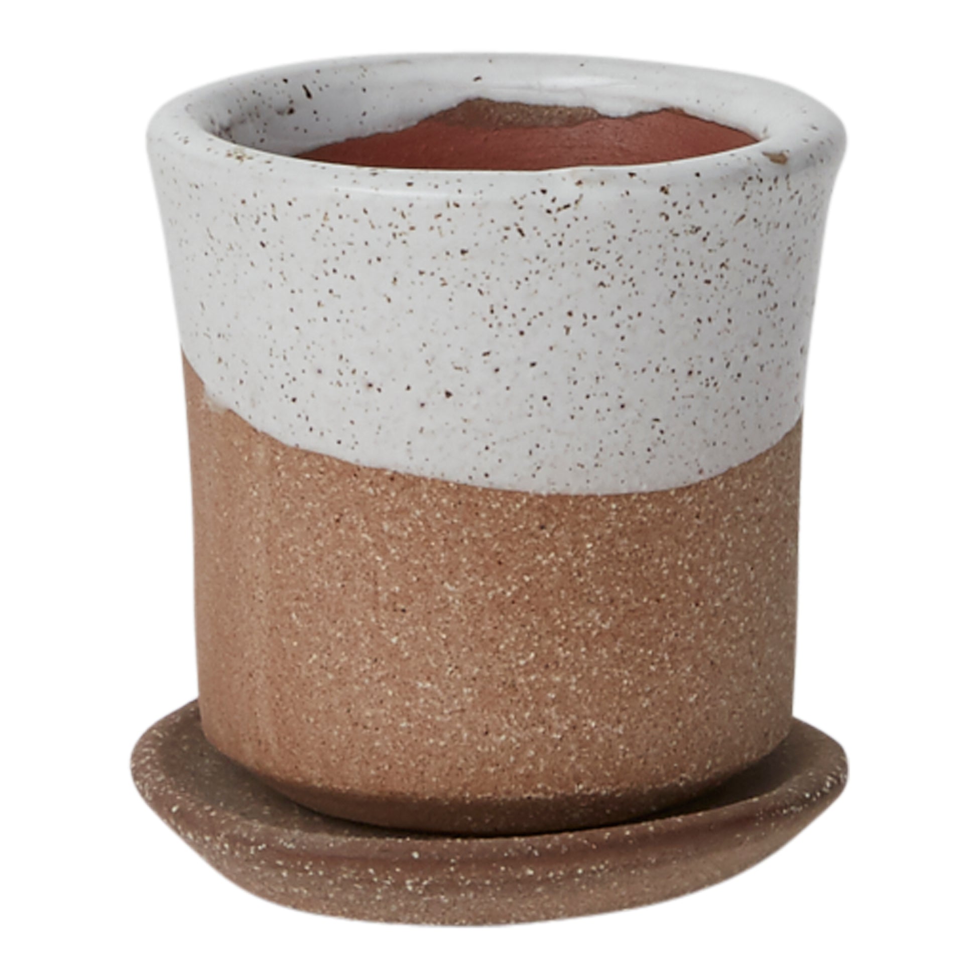 Roon Pot with Saucer 2.75"x 3.25"