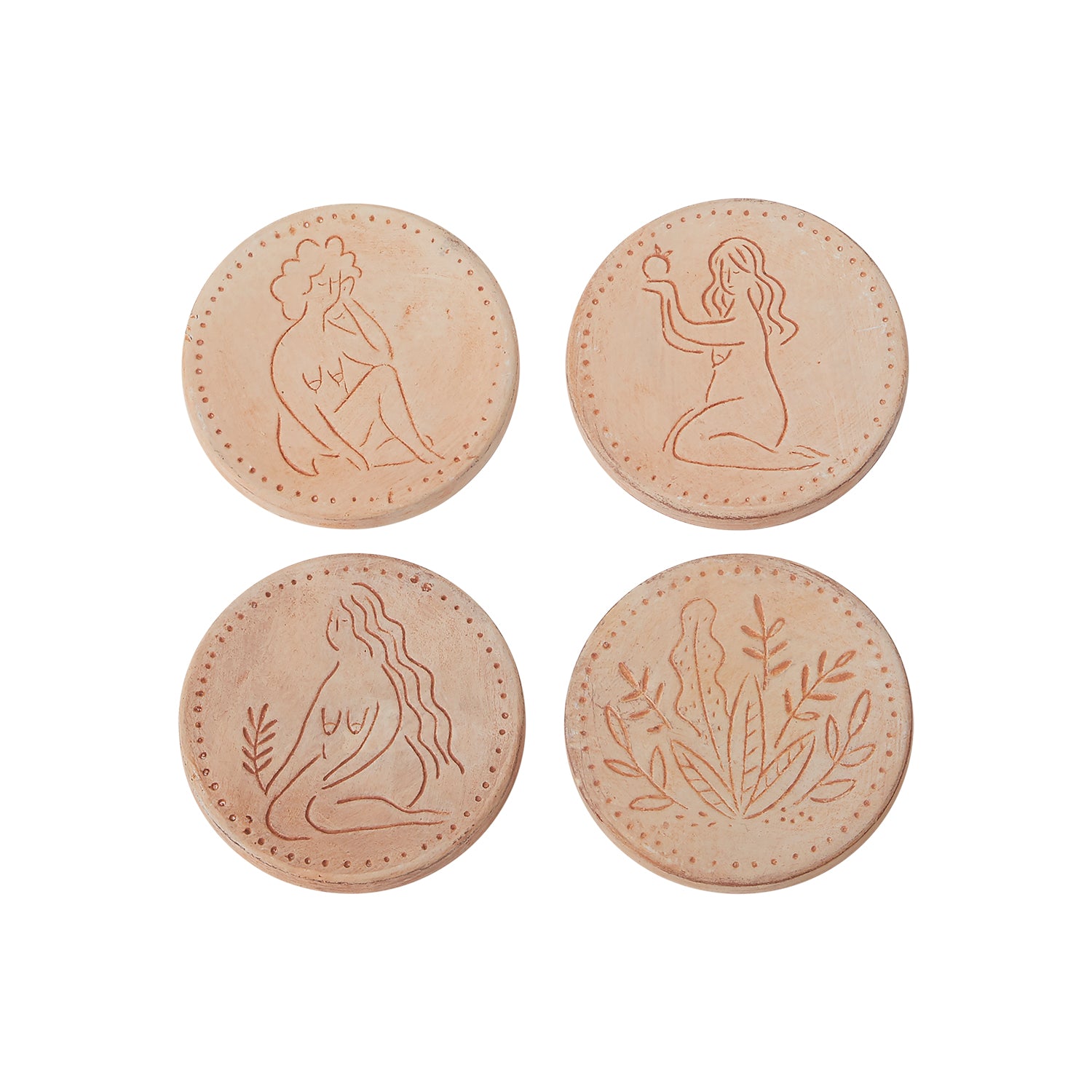 Dora Coaster Set 4"x 4"x 0.25"