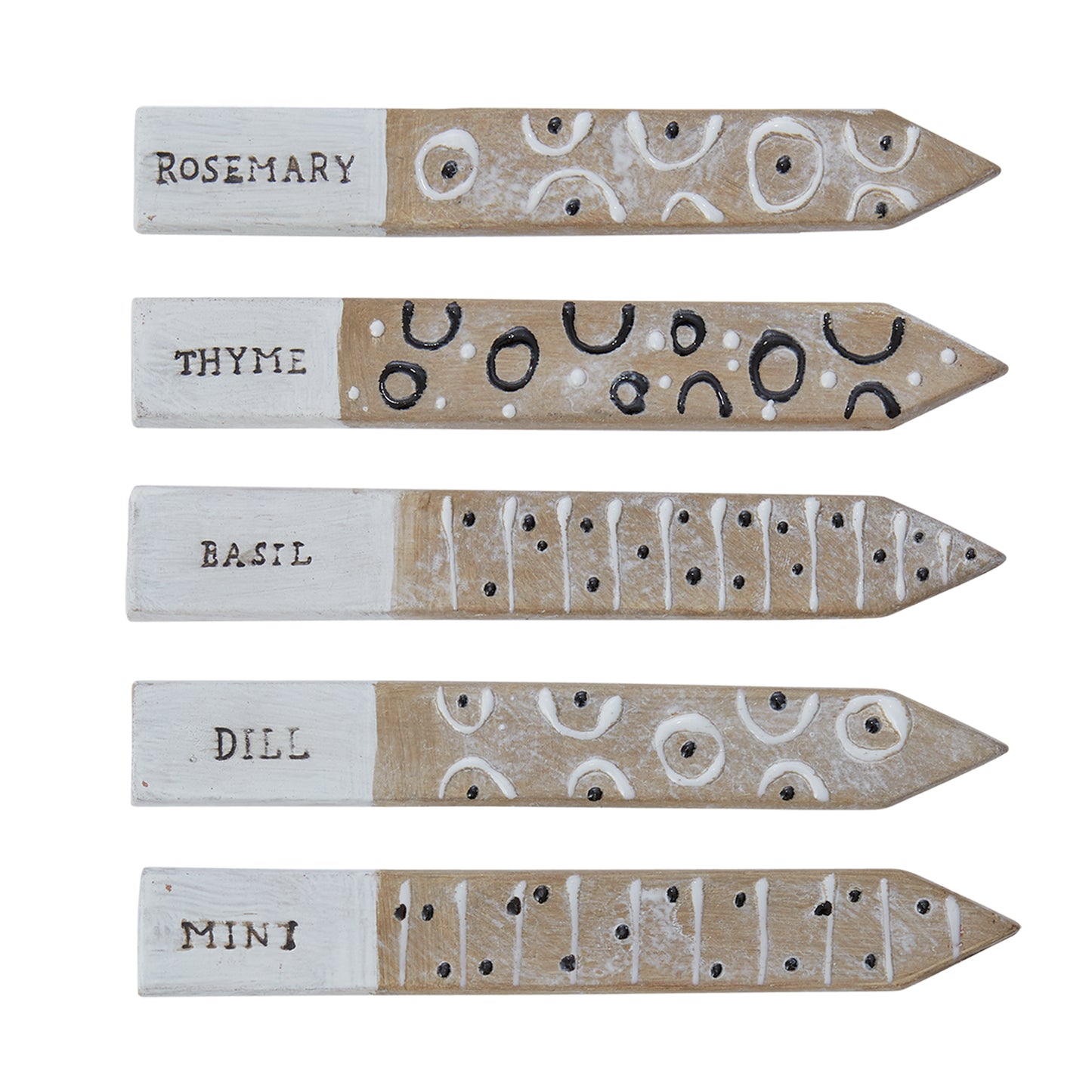 Garnish Herb Markers Set of 5 - 6"