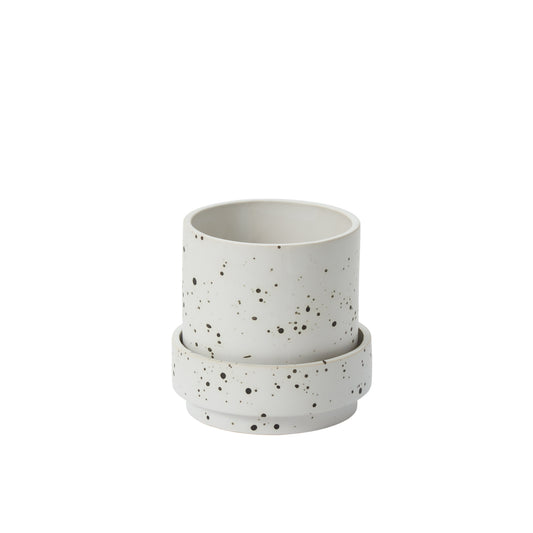 Claxton Pot with Saucer 6.25"x 6"