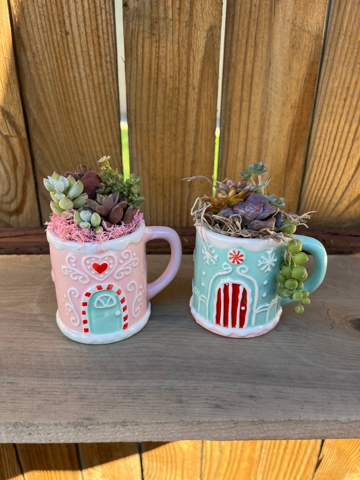 Mini Christmas house arrangement
