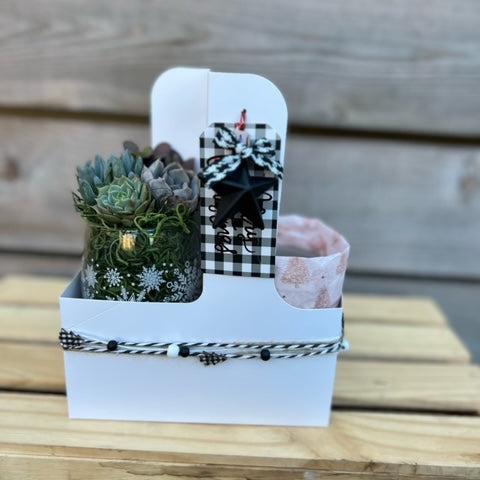 Black and white Cup Holder Gift Set