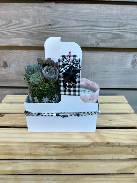 Black and white Cup Holder Gift Set