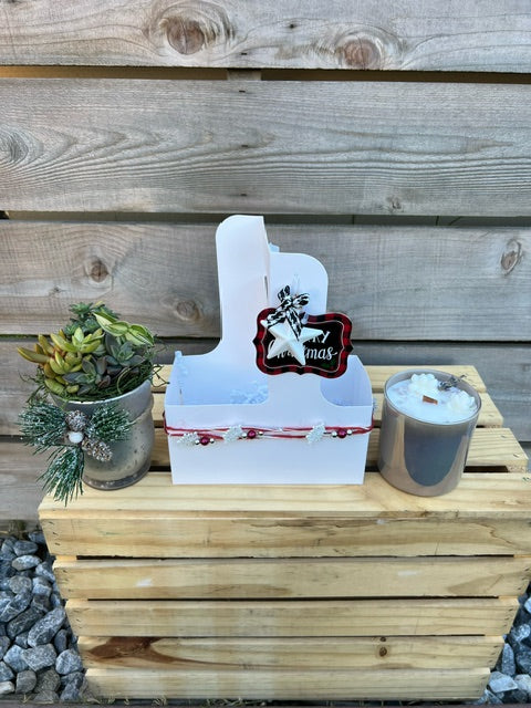Red and white Cup Holder Gift Set