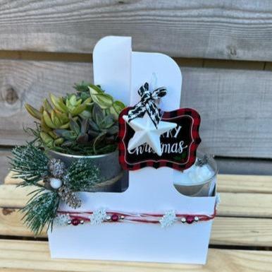 Red and white Cup Holder Gift Set