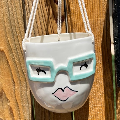 Hanging Fab girl pot
